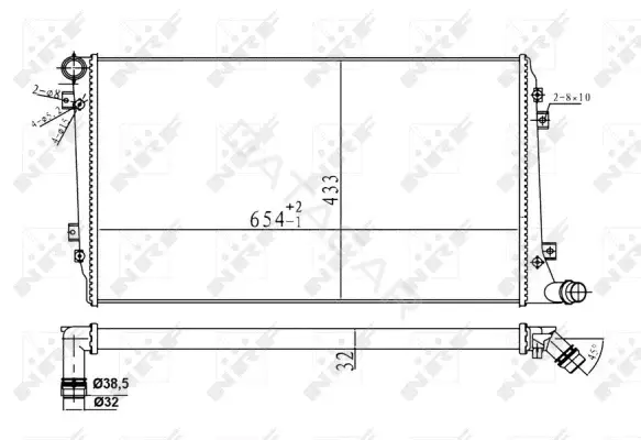 Радиатор охлаждения NRF 53814A