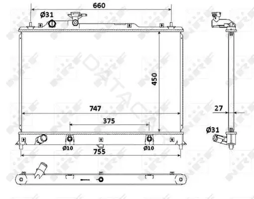 Радиатор охлаждения NRF 53904