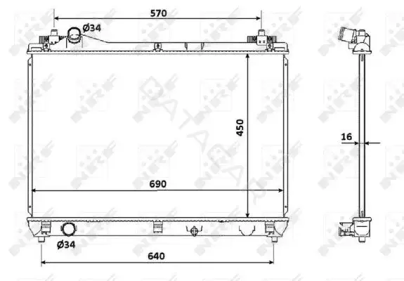 Радиатор охлаждения NRF 53915