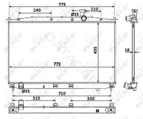 Радиатор охлаждения NRF 53942