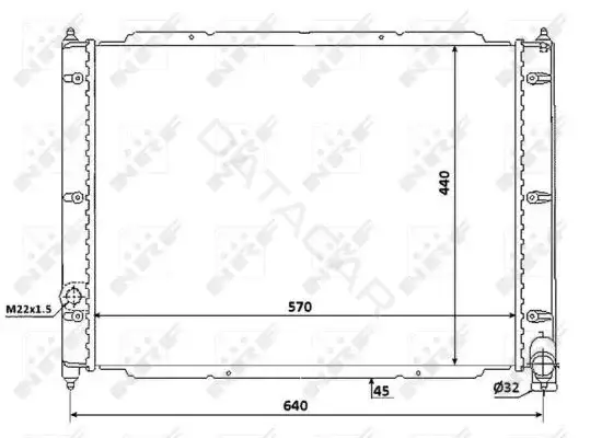 Радиатор охлаждения NRF 53944