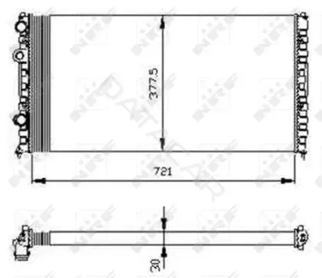 Радиатор охлаждения NRF 54696