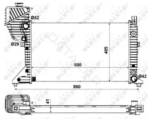 Радиатор охлаждения NRF 55349A