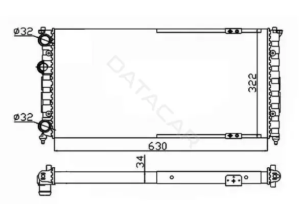 Радиатор охлаждения NRF 58135