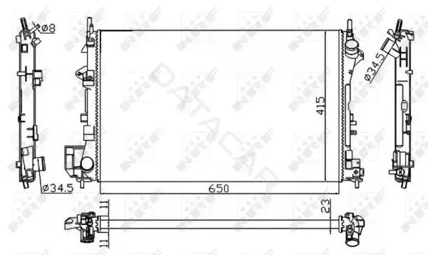 Радиатор охлаждения NRF 58203A