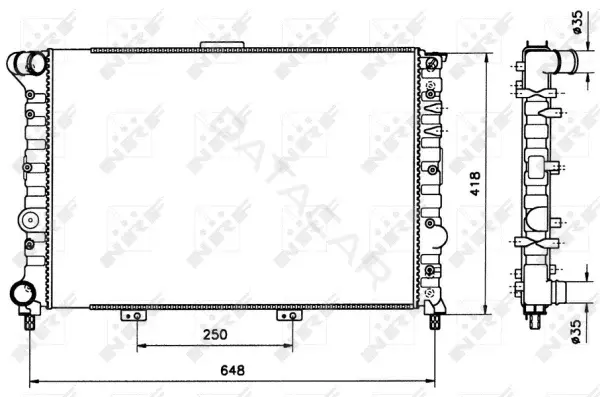 Радиатор охлаждения NRF 58216