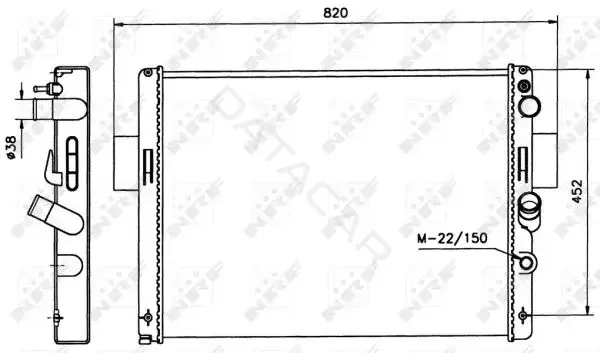 Радиатор охлаждения NRF 58243