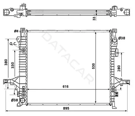 Радиатор охлаждения NRF 58356