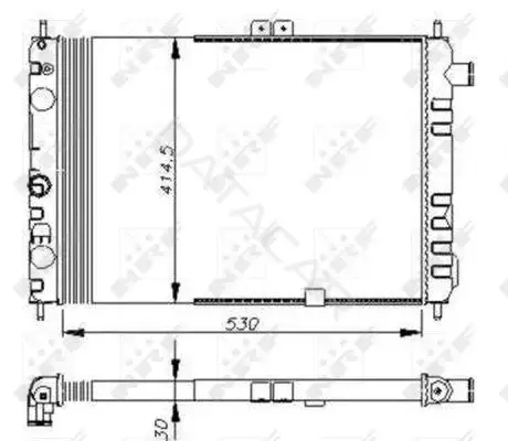 Радиатор охлаждения NRF 58670