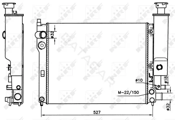 Радиатор охлаждения NRF 58776