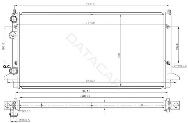 Радиатор охлаждения NRF 58950