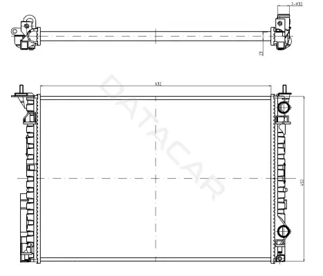 Радиатор охлаждения NRF 58242A