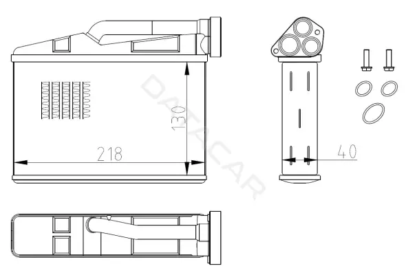 Радиатор печки NRF 54409