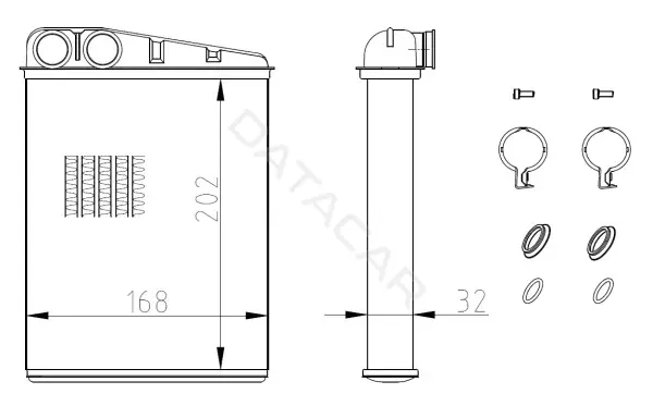 Радиатор печки NRF 54410
