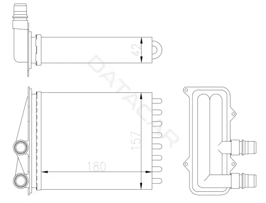Радиатор печки NRF 54412