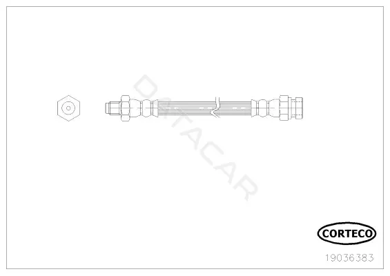 Тормозные шланги CORTECO 19036383