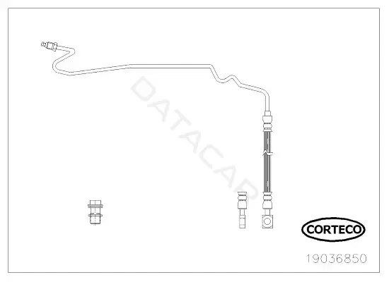 Тормозные шланги CORTECO 19036850