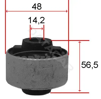 Сайлентблок рычага CORTECO 80001540