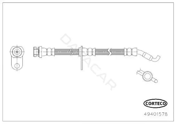 Тормозные шланги CORTECO 49401578