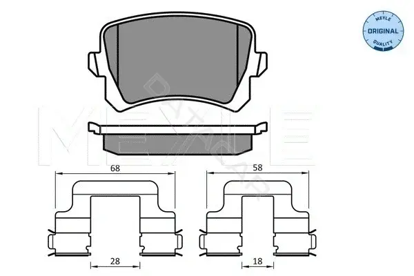 Тормозные колодки MEYLE 0252448317