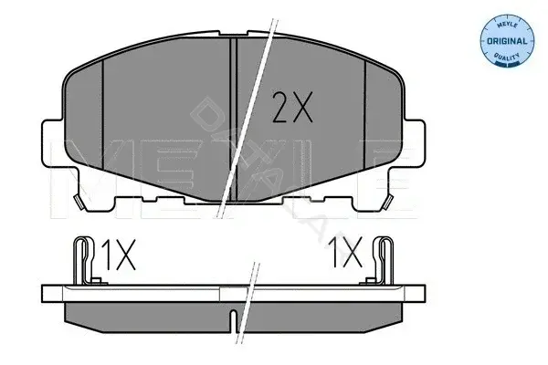Тормозные колодки MEYLE 0252476616