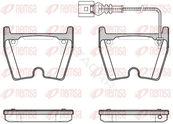 Тормозные колодки REMSA 0896.11