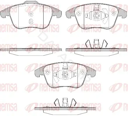 Тормозные колодки REMSA 1249.50