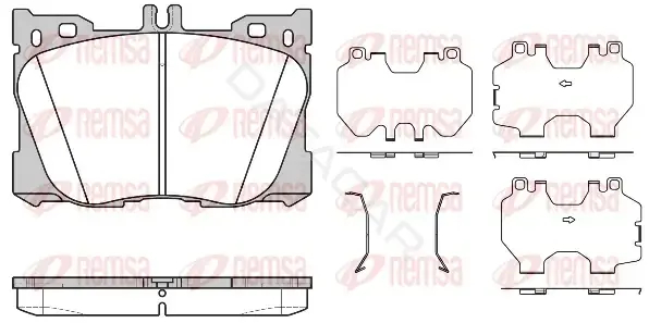 Тормозные колодки REMSA 1705.00