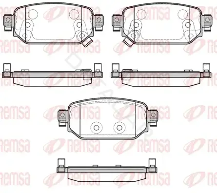 Тормозные колодки REMSA 1731.02