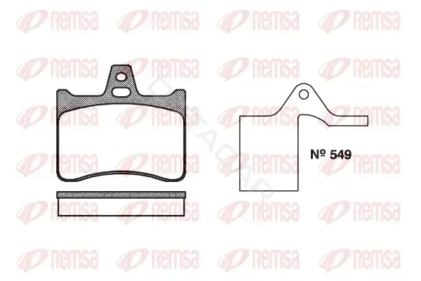 Тормозные колодки REMSA 0088.10