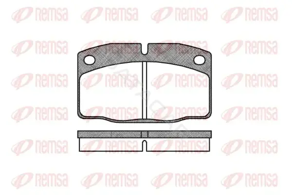 Тормозные колодки REMSA 0101.00