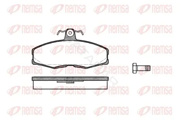 Тормозные колодки REMSA 0154.00