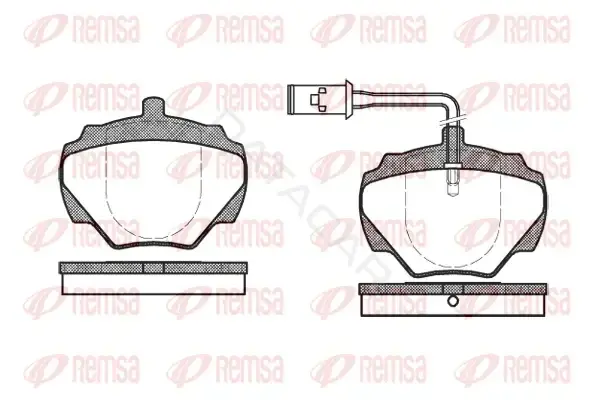 Тормозные колодки REMSA 0222.01