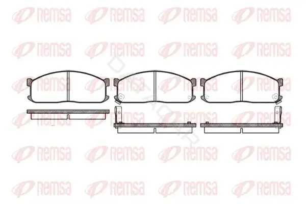 Тормозные колодки REMSA 0244.02