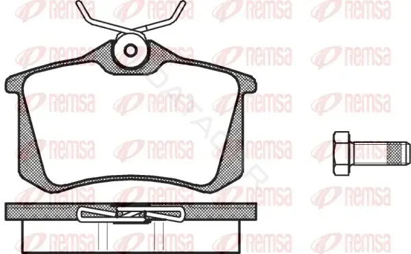 Тормозные колодки REMSA 0263.00