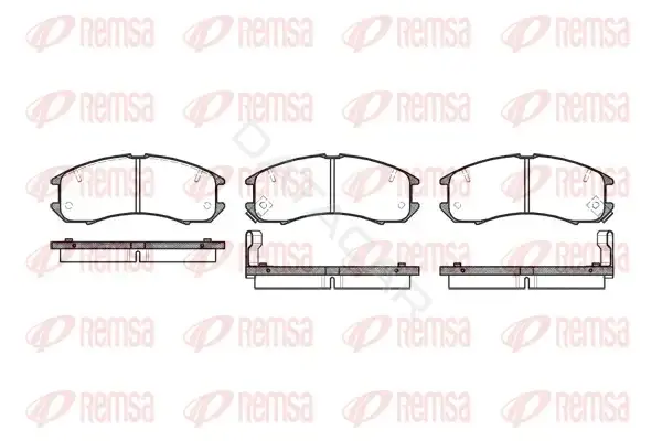 Тормозные колодки REMSA 0273.02