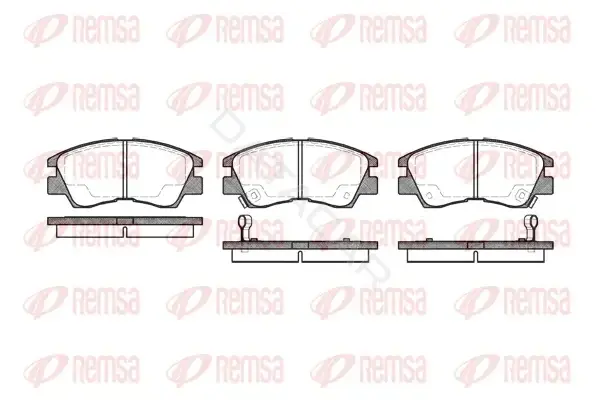 Тормозные колодки REMSA 0275.02