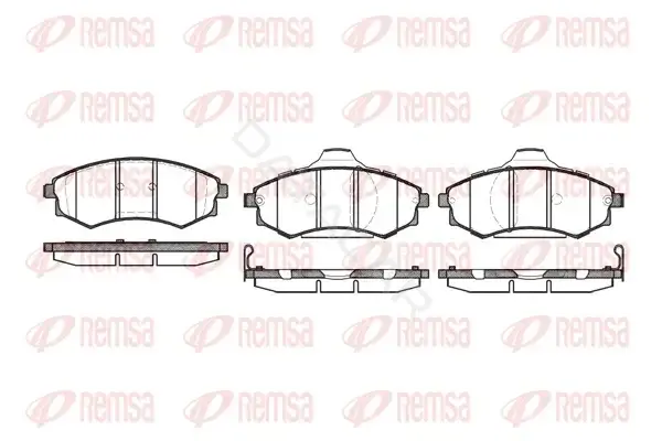 Тормозные колодки REMSA 0318.92