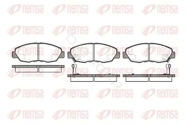 Тормозные колодки REMSA 0324.02