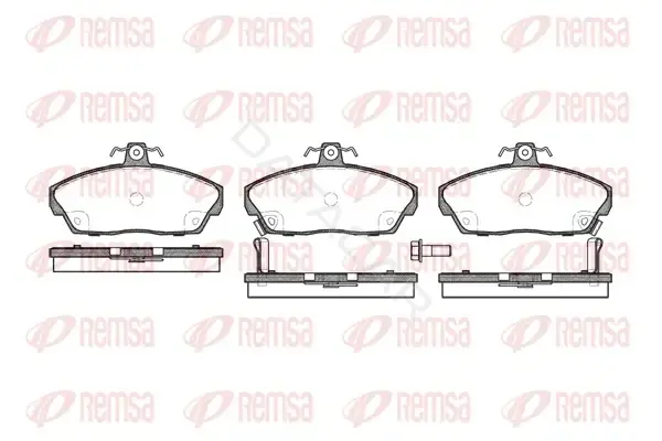 Тормозные колодки REMSA 0337.02