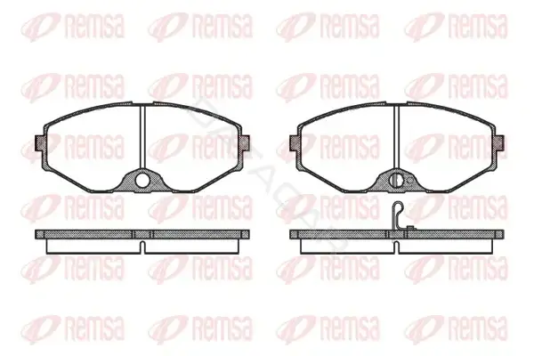 Тормозные колодки REMSA 0375.02