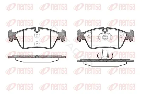Тормозные колодки REMSA 0384.40