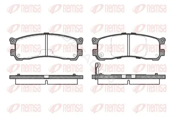 Тормозные колодки REMSA 0399.21