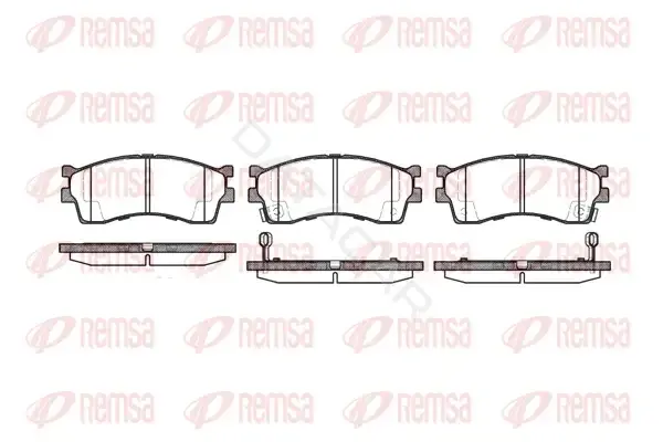 Тормозные колодки REMSA 0415.32