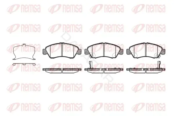 Тормозные колодки REMSA 0419.22
