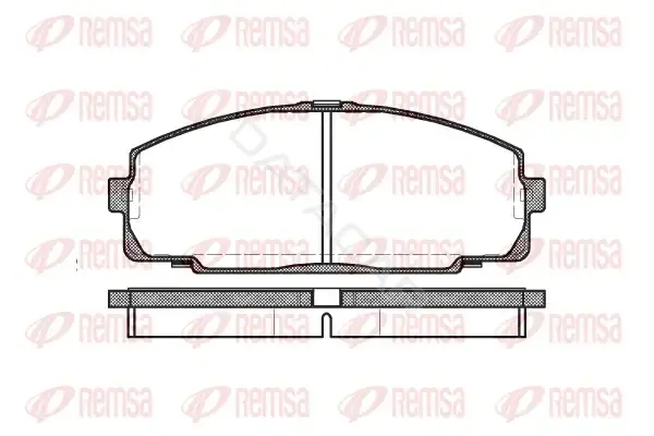 Тормозные колодки REMSA 0421.00
