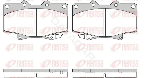 Тормозные колодки REMSA 0429.04