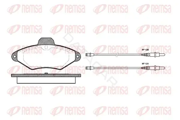 Тормозные колодки REMSA 0438.04