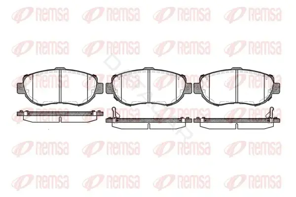 Тормозные колодки REMSA 0456.02