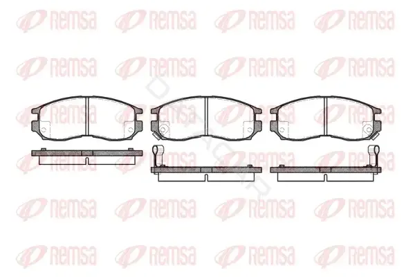 Тормозные колодки REMSA 0460.02